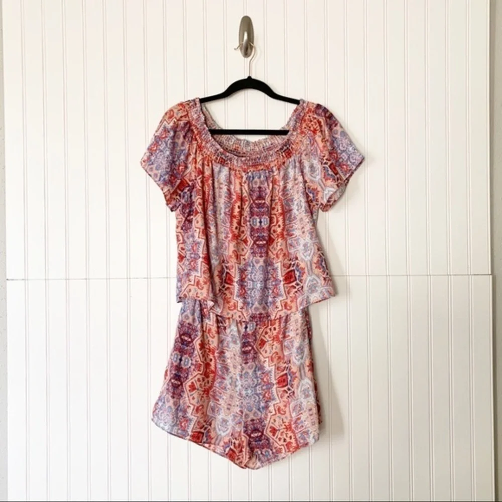 Parker Marmari Kaling Off the Shoulder Romper